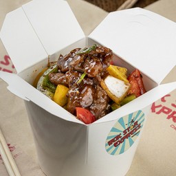 B3.เนื้อผัดซอสพริกไทยดำ