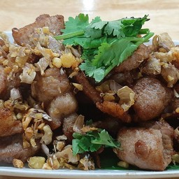 หมูทอดกระเทียม