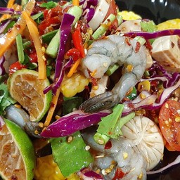 ตำกุ้งสด