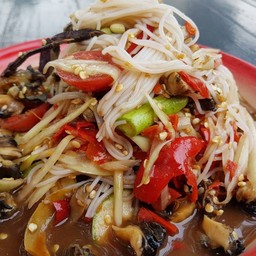 ตำซั่วปูปลาร้าหอยเชอรี่