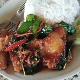 ผัดเผ็ดปลาช่อน