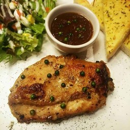 สเต็กไก่พริกไทยดำ