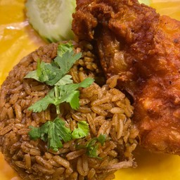 ข้าวหมกอาหรับไก่ทอด