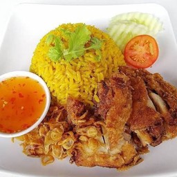 ข้าวหมกไก่ทอด
