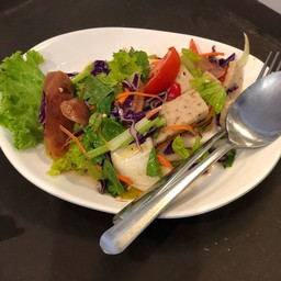 ยำหมูยอ+กุนเชียง