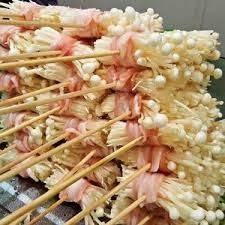 เบคอนห่อเห็ดเข็มทอง