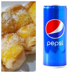 ปังปิ้งเนยน้ำตาล+Pepsi