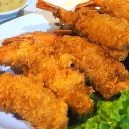 กุ้งชุปแป้งทอด