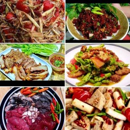 ครัวเจริญข้าวกะเพรากับเมี่ยงปลาทู