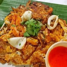 กุ้ง หมึกทอด