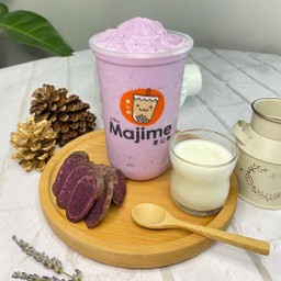 มันม่วงนมสด (ปั่น)  Purple Potato Fresh Milk Frappe