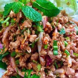 ลาบเนื้อสุก