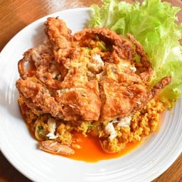 Solf shell crab with yellow curry