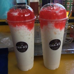 นมสดสตอเบอรี่(ไม่ปั่น)