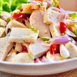 ยำหมูยอ (ส้มตำ ไทย)