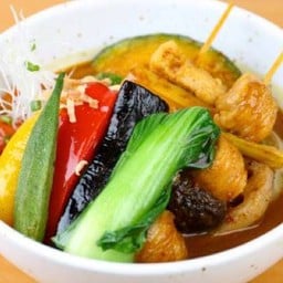 ซุปกะหรี่ไก่กับผักรวม