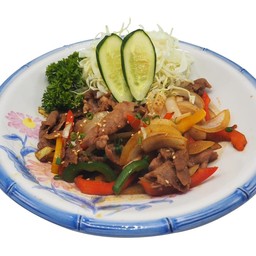 เนื้อผัดซอสยากินิกุ