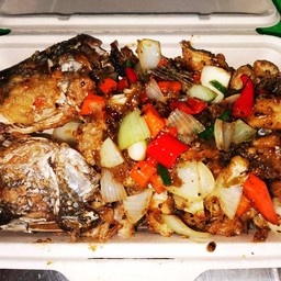 ปลากะพงพริกไทยดำ