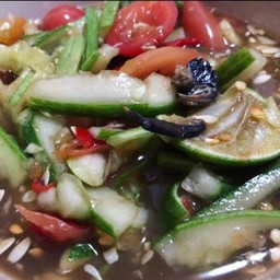 ตำแตง(ปูปลาร้า)