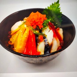 ข้าวหน้าปลาดิบรวม