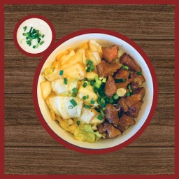 ข้าวหน้าหมูย่างเกลือ