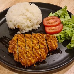 ข้าวไก่ทอดซอสเทอริยากิ
