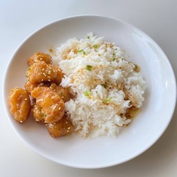 ข้าวไก่ซอสน้ำผึ้ง