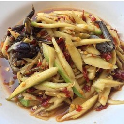 ตำมะม่วงโคราช(ไทยปู+ปลาร้า)