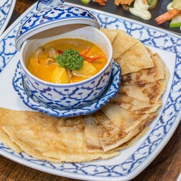 โรตีแกงกะหรี่หมู