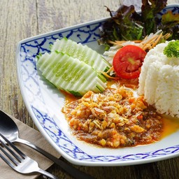 มันกุ้งผัดกรียมพริกไท