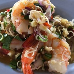 พล่ากุ้ง(สุก)