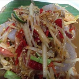 ตำปูปลาร้ากุ้งสด