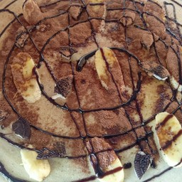 แป้งวนิลา ผงโอวัลติน+กล้วยหอม+โอรีโอ้