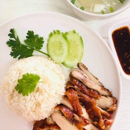 ข้าวมันไก่ย่าง