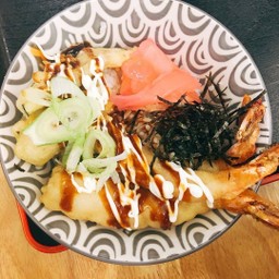 ข้าวหน้ากุ้งเทมปุระ