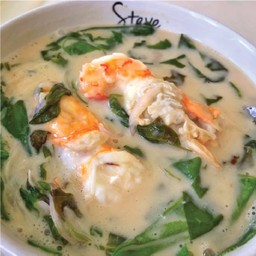 ใบเหลียงต้มกะทิกุ้งสด