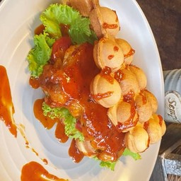 วาฟเฟิลไก่กอเเระ