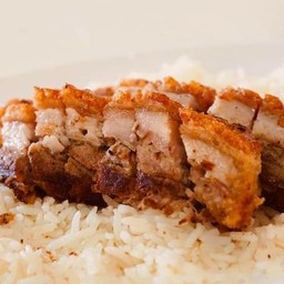 Crispy pork + rice