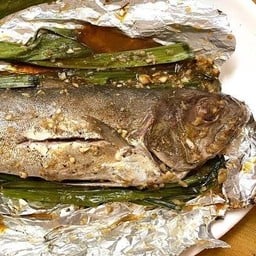 ปลาสำลีเผา