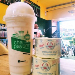 นมหมีเย็น แก้ว