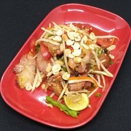 ตำคอหมูย่าง