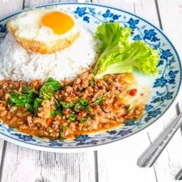 กระเพรา(ราดข้าว) ต้องกดเลือกเนื้อสัตว์