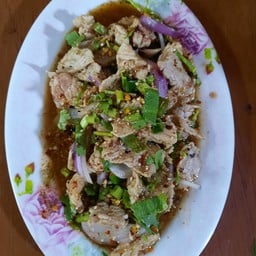 ลาบเนื้อสุก   ขม-ไม่ขม