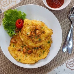ไข่เจียวกุ้งสับ (เป็นเฉพาะกับข้าว)