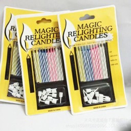 เทียนเป่าไม่ดับ10 แท่ง