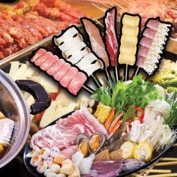 ชาบูน้ำดำ ชาบู เสียบไม้ ไม้ล่ะ 15 บาท น้ำจิ้มรสเด็ด สูตรพิเศษ