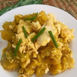 ผัดฟักทองใส่ไข่