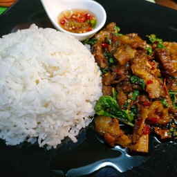 ข้าวกะเพราเนื้อตุ๋น