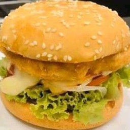 เบอร์เกอร์ไก่กรอบ ขายดีนะจ๊ะ