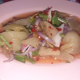ยำเกี้ยมฉ่าย (ผักกาดกระป๋อง)